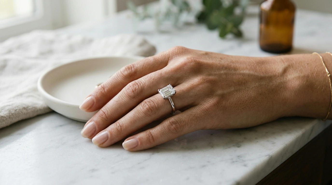 3ct Emerald Cut Moissanite Ring in 925 Silver Guide