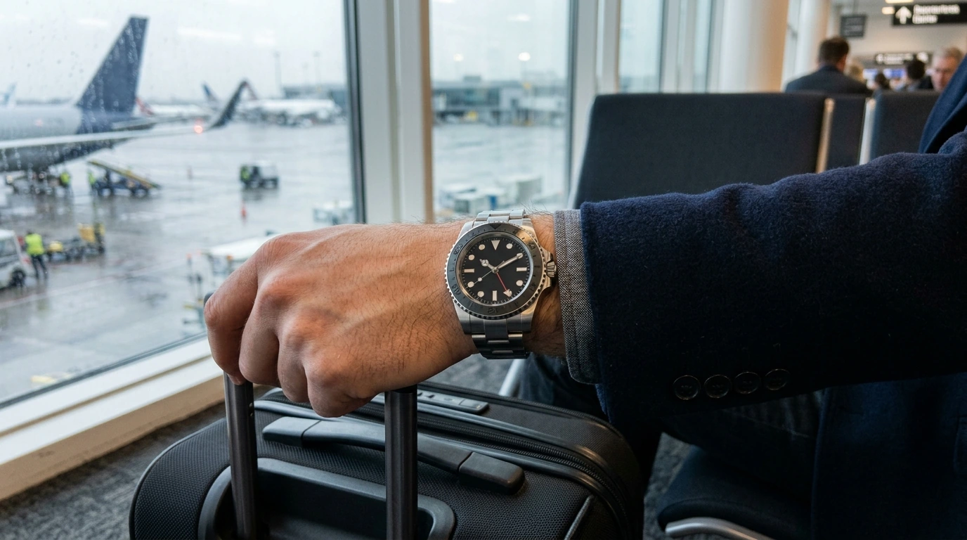 40mm GMT Automatic Watch: Ceramic Bezel & Lume Guide
