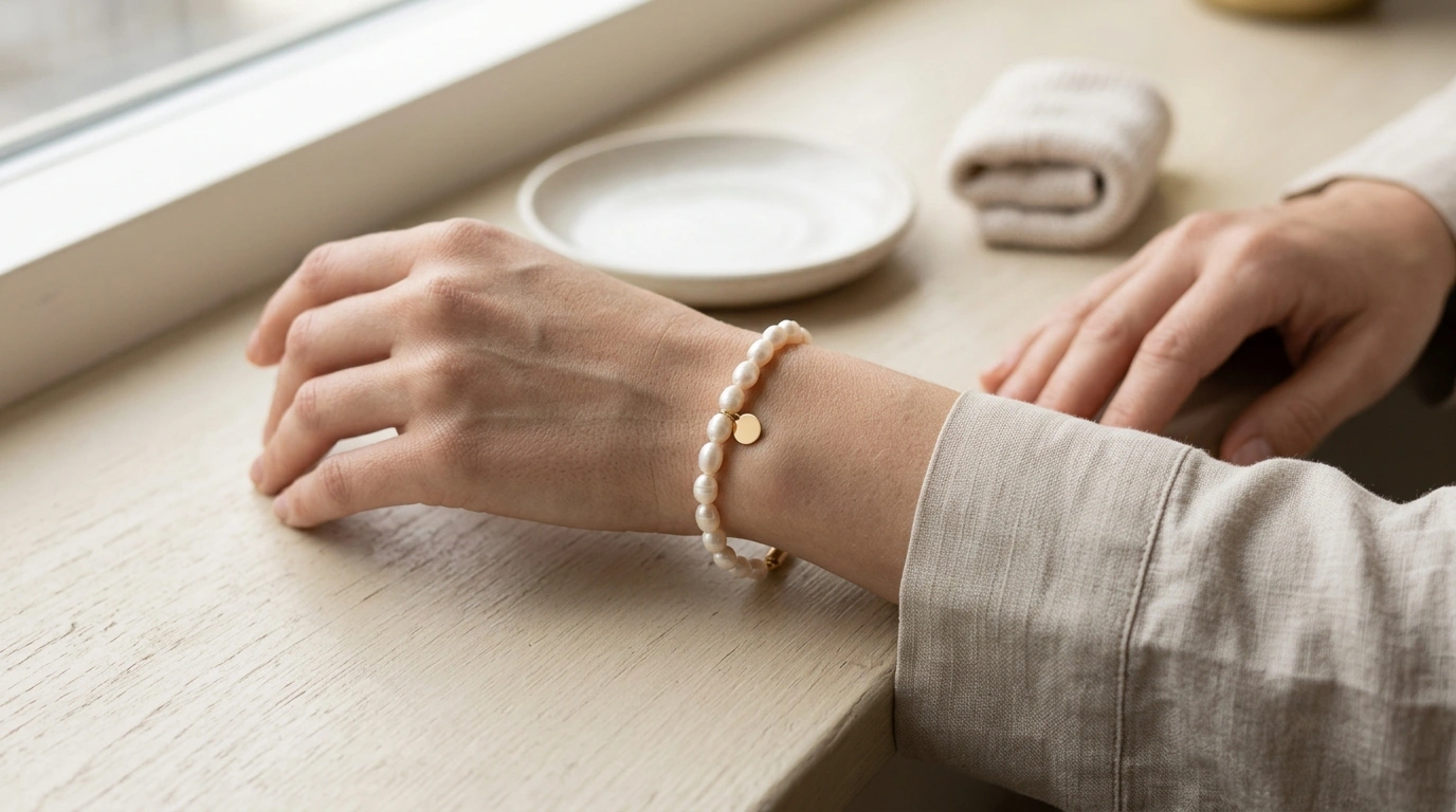 Irregular Pearl Charm Bracelet: Modern Glow, Easy Style