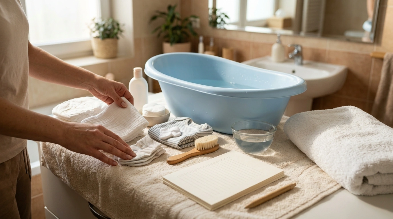 Newborn Bathing & Care Bundle: Checklists and Safe Routines