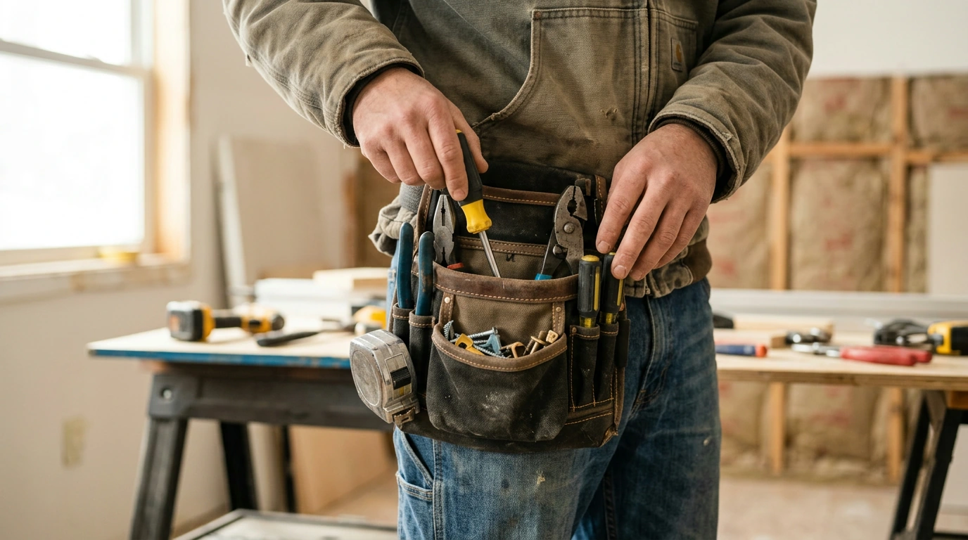 Set Up a 22-Pocket Tool Waist Pouch for Faster Work