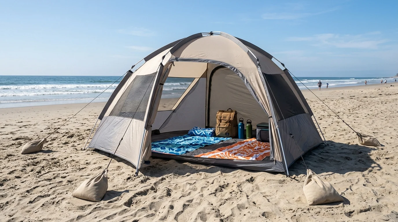 Bushcraft Beach Tent Guide: Windproof Shade Basecamp