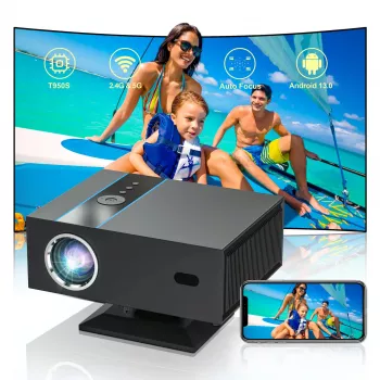 Android 13 Mini Projector: 1080p, 380 ANSI, WiFi